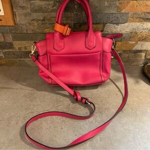 Reed Krakoff Pink and Orange Shoulder Bag with Structured Design